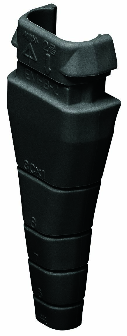 EMHB-2K 未来工業 光モール用引込みブッシング(2号、ブラック、10個入)