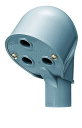MEC-28 未来工業 エントランスキャップ(グレー)