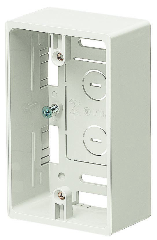 MSB-1YM 未来 深形モール用スイッチボックス 1ヶ用深形(ミルキーホワイト)