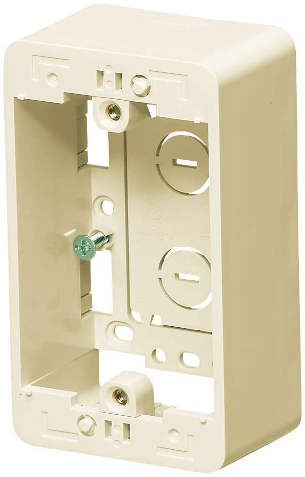 MSB-F1Y 未来工業 モール用スイッチボックス[Fタイプ](モダンホワイト)