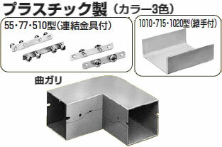 PDMS-715W 未来工業 プラスチックダクト用 ジョイント(曲ガリ・715型)カベ白
