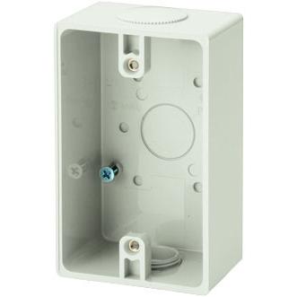 PVR-BKYM 未来工業 露出スイッチボックス ブランクタイプ 1ヶ用 ミルキーホワイト