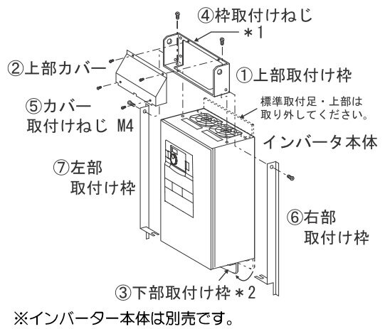 FR-A7CN06 三菱 別置形オプション 冷却フィン外出しアタッチメント(400Vクラス・37kW用)【納期14ヶ月以上】【代引不可】【注文後キャンセル不可】