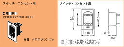 CR45F16 ネグロス ルフトロック 高気密型防塵パッキン(スイッチ・コンセント用)