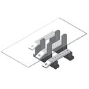 BP43-20SDH-06U 日東工業 階段型二次送りセット・電線入線タイプ 入線150mm2、分岐6P分