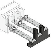 BP43-1010SD 日東工業 階段型二次送りセット・主幹ブレーカタイプ 主幹100AF・150AFブレーカ用、穴数10