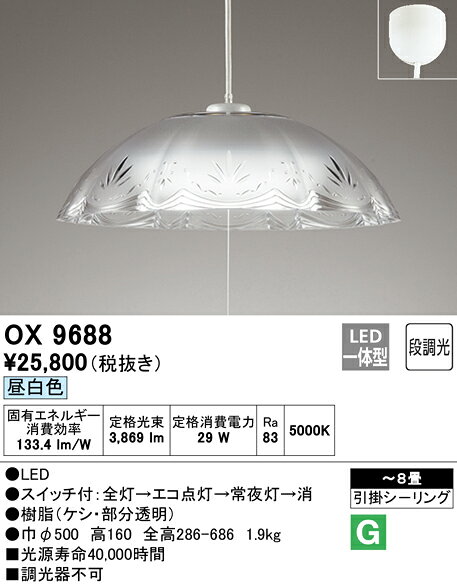 OX9688オーデリックLEDペン...