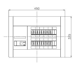 BQW85204 パナソニック 住宅分電盤 [リミッタースペースなし] 露出・半埋込両用形(20+4 50A)