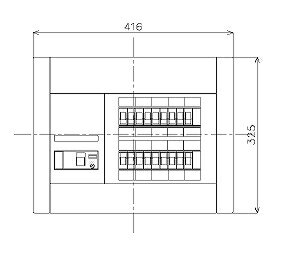 BQW87182 パナソニック 住宅分電盤 [リミッタースペースなし] 露出・半埋込両用形(18+2 75A)