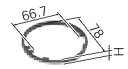 DM5305 パナソニック ボックスカバー用継枠(丸穴用)(H:5)