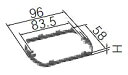 DM5605 パナソニック ボックスカバー用継枠(1コ用)(H:5)