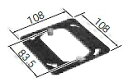 DM56112 パナソニック 中型四角スイッチカバー(1コ用)(平)