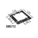DM5712 パナソニック 大型四角スイッチカバー(2コ用)(13ミリ)