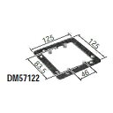 DM57122 パナソニック 大型四角スイッチカバー(2コ用)(平)