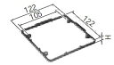 DM5901 パナソニック ボックス用継枠(大型四角)(H:10)