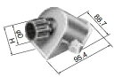 DMP16BF-R パナソニック 首振りエンドカバー PF管用(16)(ウォームグレイ)