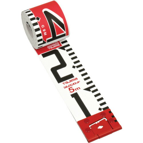 SYR-05P タジマ シムロンロッド 長さ5m 20cmアカシロ仕様 紙箱