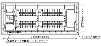 MAG31044P テンパール工業 住宅用分電盤(扉付、付属機器取付スペース付、44+0、100A)