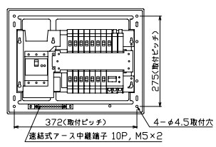 MAG34142IT2A3 テンパール工業 太陽光発電用分電盤(扉付、IH・エコキュート・電気温水器、14+2、40A)