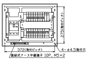 MAG35162GS2 テンパール工業 住宅用分電盤(ガス発電・給湯暖冷房システム、16+2、50A)