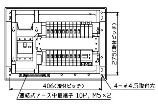 MAG35183T2 テンパール工業 太陽光発電用分電盤(扉付、露出・半埋込形、18+3、50A)