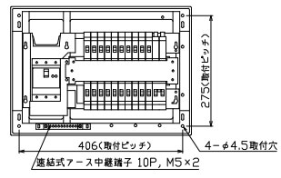MAG35202GS2 テンパール工業 住宅用分電盤(ガス発電・給湯暖冷房システム、20+2、50A)