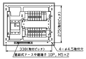 MAG36122GS2 テンパール工業 住宅用分電盤(ガス発電・給湯暖冷房システム、12+2、60A)