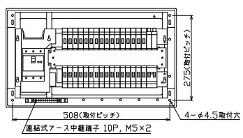 MAG36322GS2 テンパール工業 住宅用分電盤(ガス発電・給湯暖冷房システム、32+2、60A)