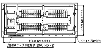 MAG36362GS2 テンパール工業 住宅用分電盤(ガス発電・給湯暖冷房システム、36+2、60A)