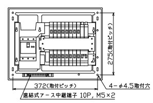 MAG37162GS2 テンパール工業 住宅用分電盤(ガス発電・給湯暖冷房システム、16+2、75A)