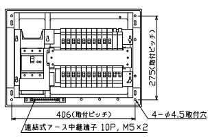 MAG37202GS2 テンパール工業 住宅用分電盤(ガス発電・給湯暖冷房システム、20+2、75A)