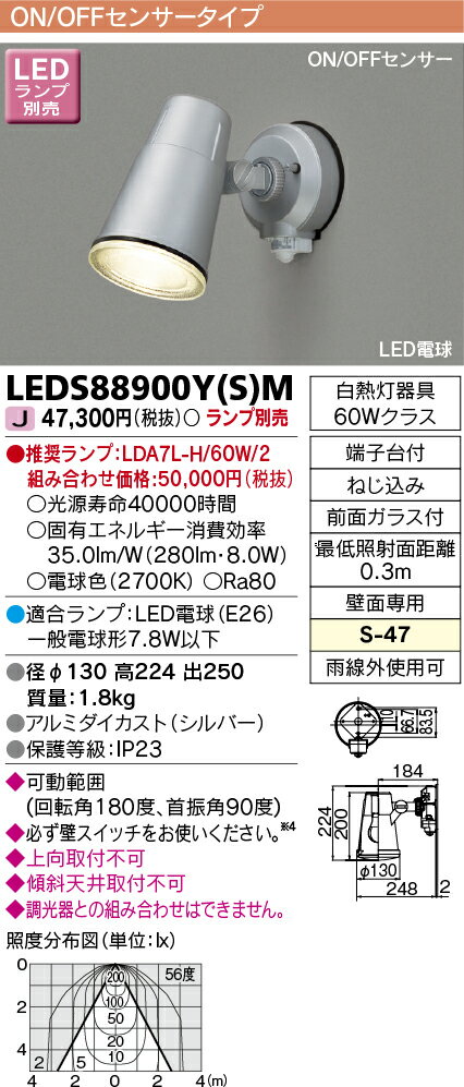 LEDS88900Y(S)M  ON/OFF󥵡եݥåȥ饤(LED)