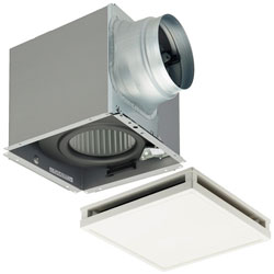 DVF-XT18QD+DV-X18P 東芝 天井換気扇(インテリアパネル、強弱付、大風量形、φ150用)