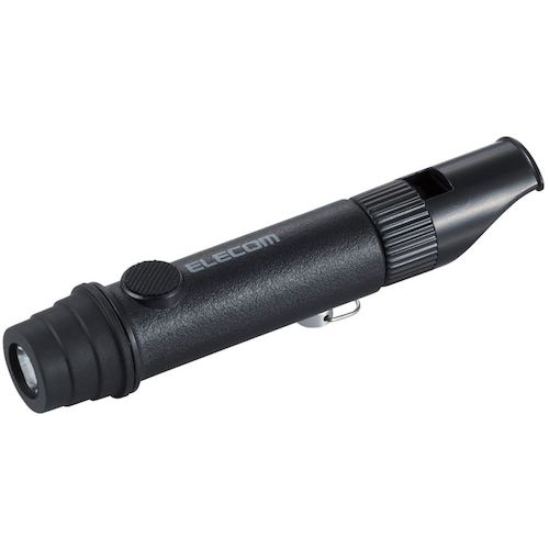 DEKD03BK ELECOM 乾電池式懐中電灯 防災救助笛 単4電池1本付 ネックストラップ付 ブラック DEKD03BK ELECOM 乾電池式懐中電灯 防災救助笛 単4電池1本付 ネックストラップ付 ブラック