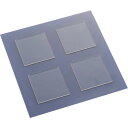 GT0122020 EXSEAL 耐震ゲル 転倒防止シート ゲルタック お徳用 80×80×2mm(角型)(3)