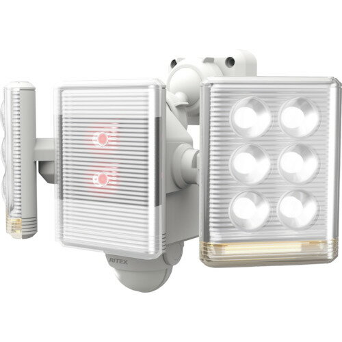LEDAC2018 RITEX 9W2灯 フリーアーム式 LEDセンサーライト リモコン付