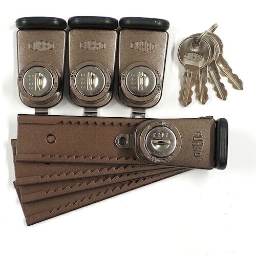 NO.5404BKA ガード 窓ぼー犯錠 4個入りブロンズ 同一キー