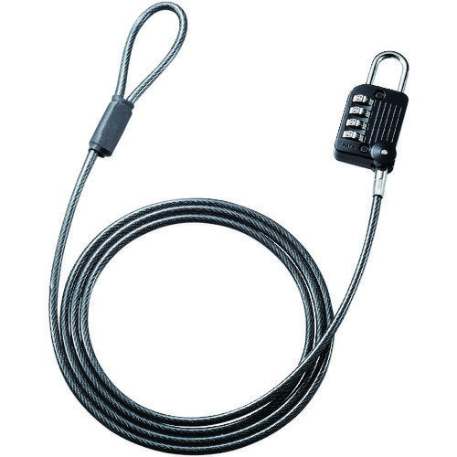 SLE32S SANWA ワイヤー一体型ダイヤル錠(ブラック) SLE32S SANWA ワイヤー一体型ダイヤル錠(ブラック)