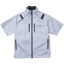 N25-03SG-L SHOWA ペルチェ付き空調服 COOLFIX PLT2 エアー半袖ブルゾン グレーL ペルチェ2個入