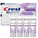 クレスト3Dホワイトブリリアンス歯磨き粉 99g×4個 お買い得セット (Crest 3D White Brilliance Vibrant Whitening Toothpaste)　ペパーミント 