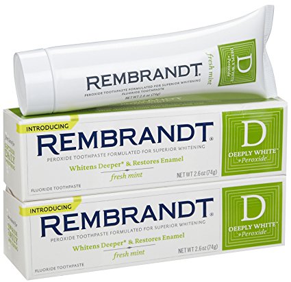 レンブラント ディープリーホワイト フレッシュミント 歯磨き粉 74g x 2個　お得パック！（Rembrandt Deeply White fresh mint） 【MB】