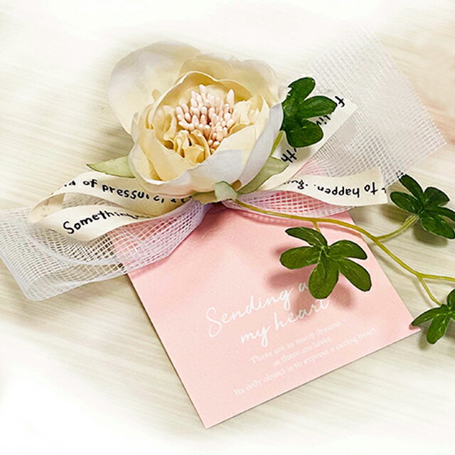 フラワーカード【ホワイト】バースデーケーキ 誕生日ケーキ お祝いケーキ贈り物 ギフト プレゼント 花