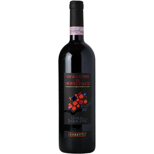 【よりどり6本以上、送料無料】 Goretti Montefalco Sagrantino DOCG 750ml | ゴレッティ モンテファルコ サグランティーノ ウンブリア州 赤ワイン サグランティーノ 100% エッジにガーネット。