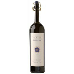 【よりどり6本以上、送料無料】 Poli Grappa di Sassicaia 500ml | ポーリ グラッパ ディ サッシカイア ヴェネト州 40度 蒸留酒 4年間バリックでその後サッシカイアの熟成に使用したバリックで6ヶ月間熟成。適温18～20℃チューリップ型グラス