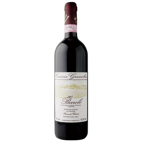 【よりどり6本以上 送料無料】 Cascina Gramolere Barolo DOCG 750ml カシーナ グラモレーレ バローロ ピエモンテ州 赤ワイン ネッビオーロ100 カシスやドライプラムの甘い果実の香り。