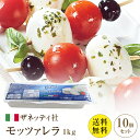 【送料無料】【同梱不可】【冷凍】 ザネッティ　モッツァレラ　ピゼリア　1kg×10　モッツアレラ ピゼリア 10個セット Zanetti Mozzarella Pizzeria　Filone