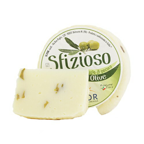 【冷蔵】スフィツィオーソ ペコリーノ オリーブ 400g｜ おつまみ ワインのお供 チーズ イタリア