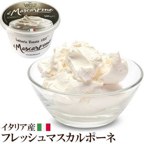 【冷蔵】ラッテリエ マスカルポーネ 500g 【フレッシュ・本場イタリア産】【賞味期限2024年5月23日】Latterie Venete Mascarpone｜ カフォルム ジャパン イタリア チーズ ティラミス 製菓 ドルチェ