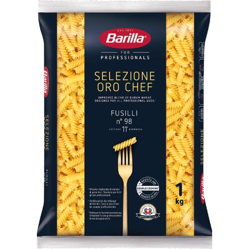 バリラ セレシオネ オロ シェフ No.98 フジッリ 1kg 【正規輸入品】【賞味期限27年6月】｜イタリア ショートパスタ パスタ ランチ 業務用