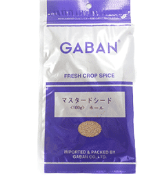 ◆ギャバン マスタード　シード　ホール 100g GABAN　【3個までネコポス便対応】【追跡可能メール便】